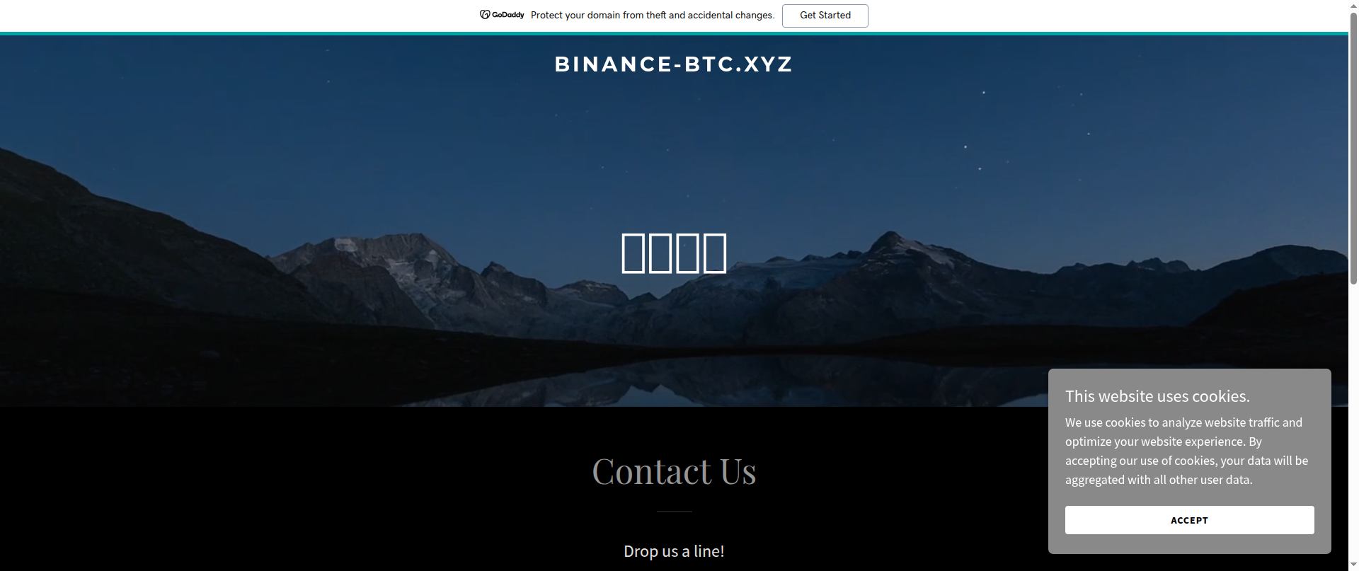 Screenshot of binance-btc.xyz