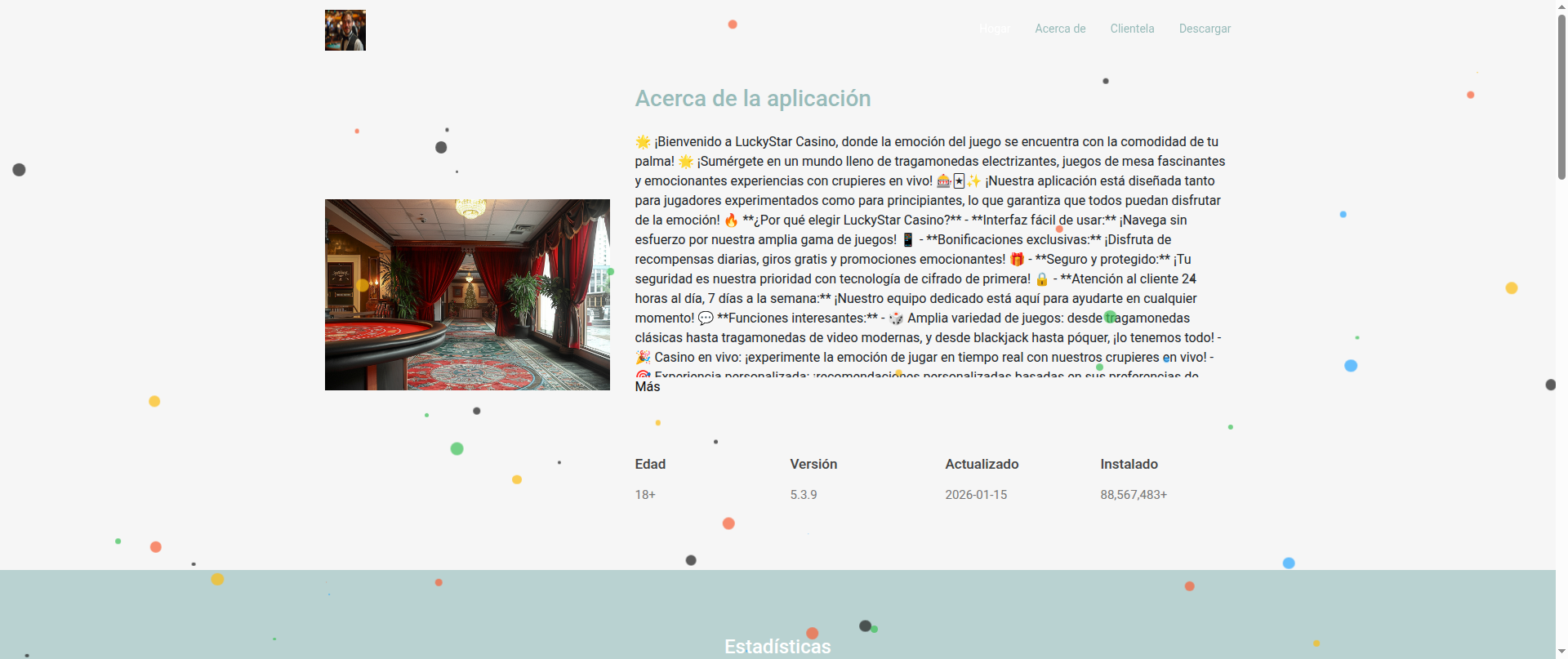 Screenshot of bizum-casino.live
