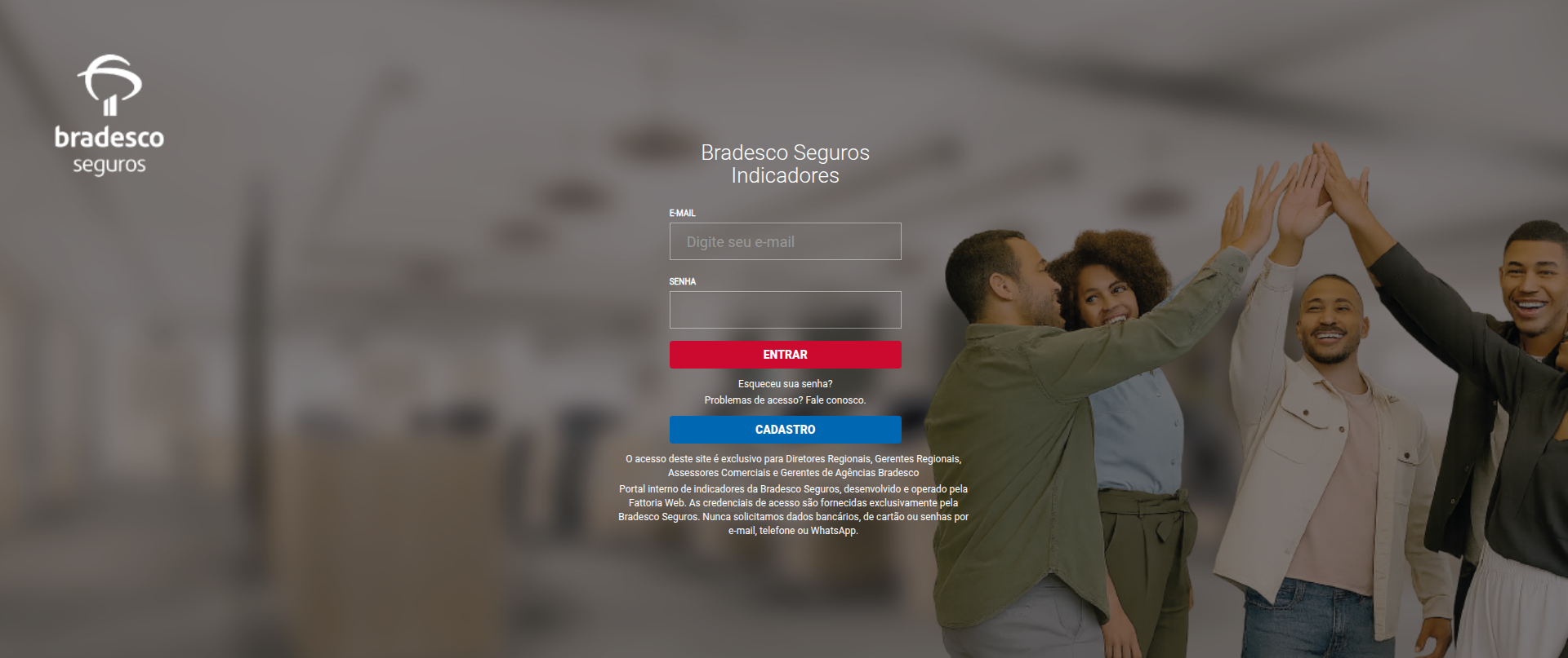 Screenshot of bradescosegurosop.com.br
