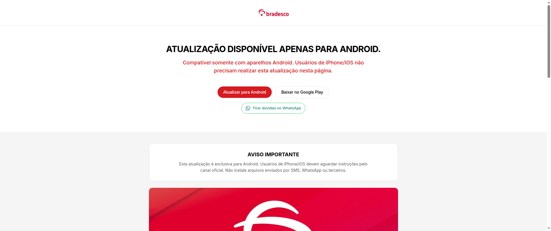 Screenshot of bradescoatualizabrasil.com