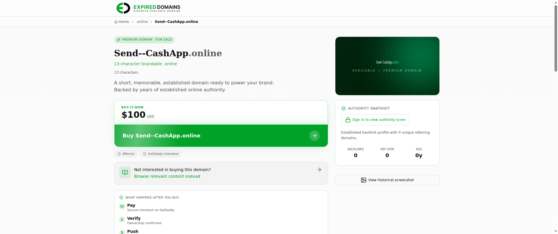 Screenshot of send--cashapp.store