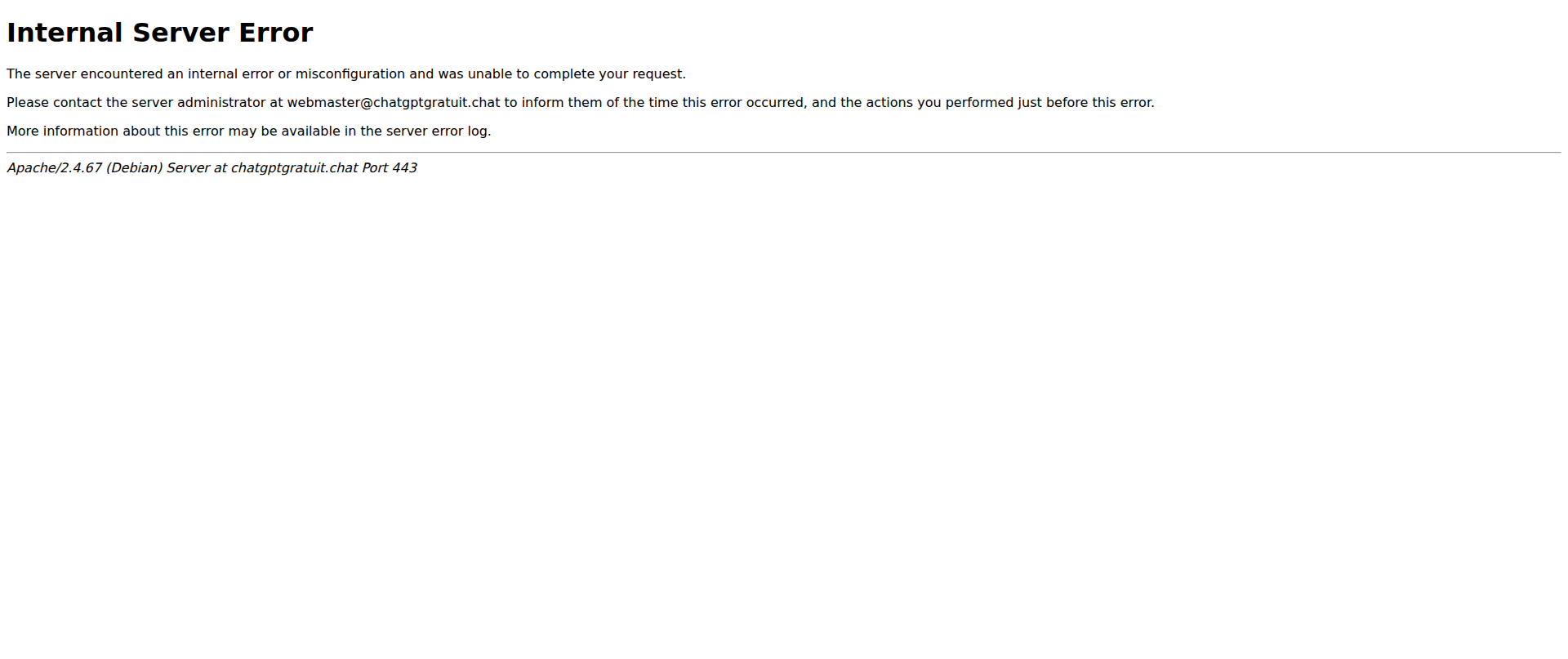 Screenshot of chatgptgratuit.chat