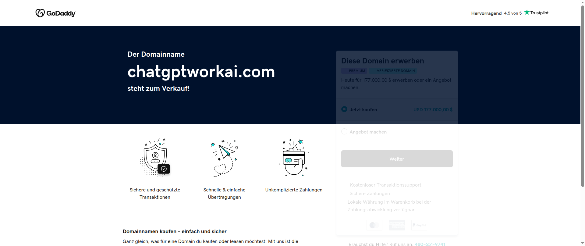 Screenshot of chatgptworkai.com