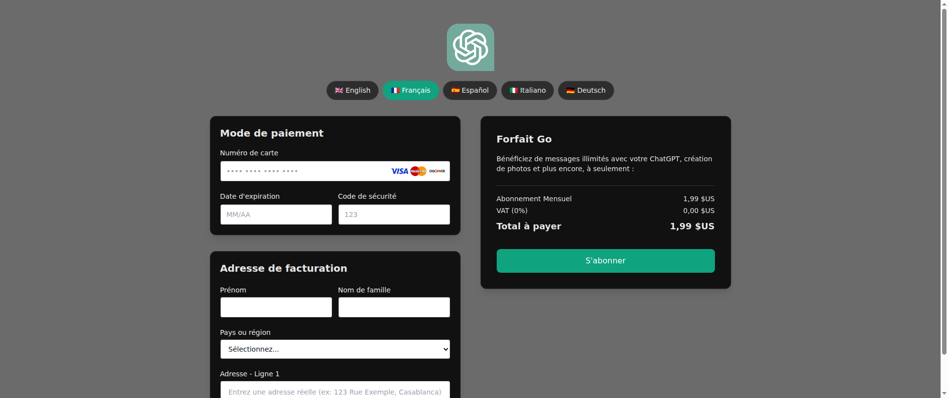 Screenshot of chatgpt24.org