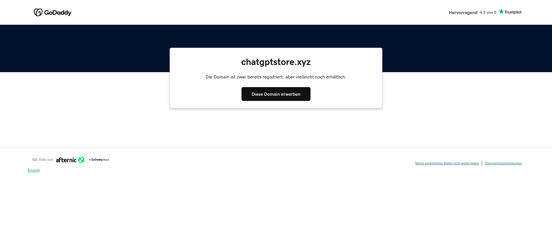 Screenshot of chatgptstore.xyz
