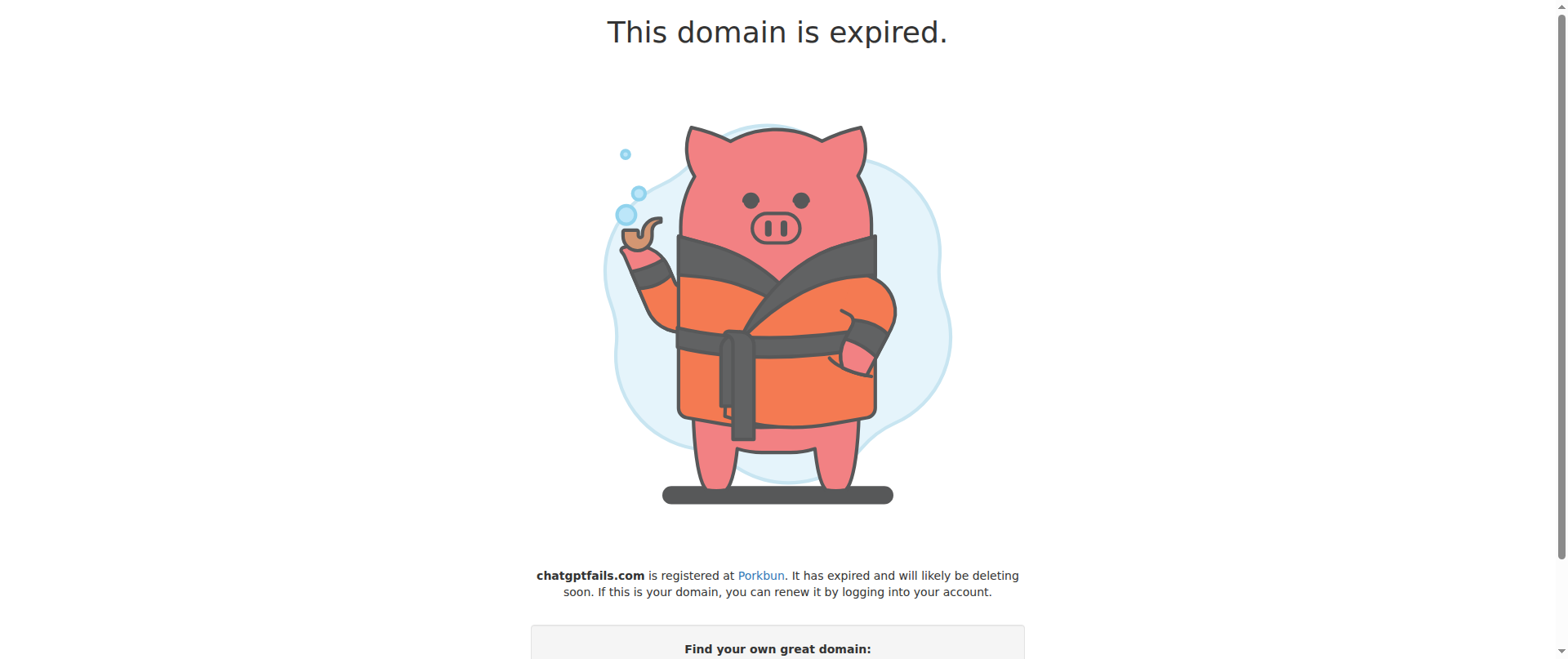 Screenshot of chatgptfails.com