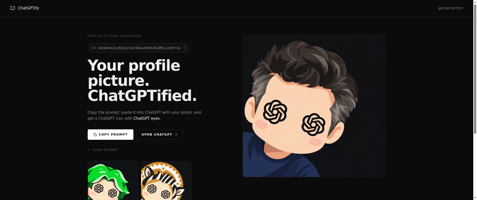 Screenshot of chatgptpro.online