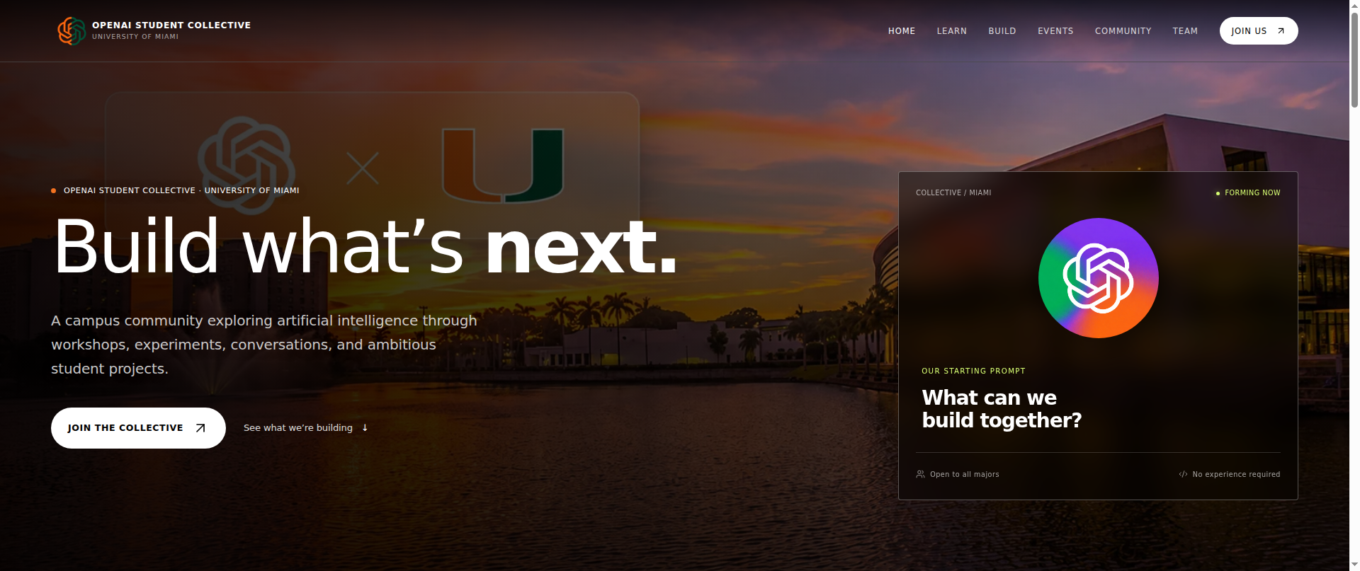 Screenshot of miamiopenai.com