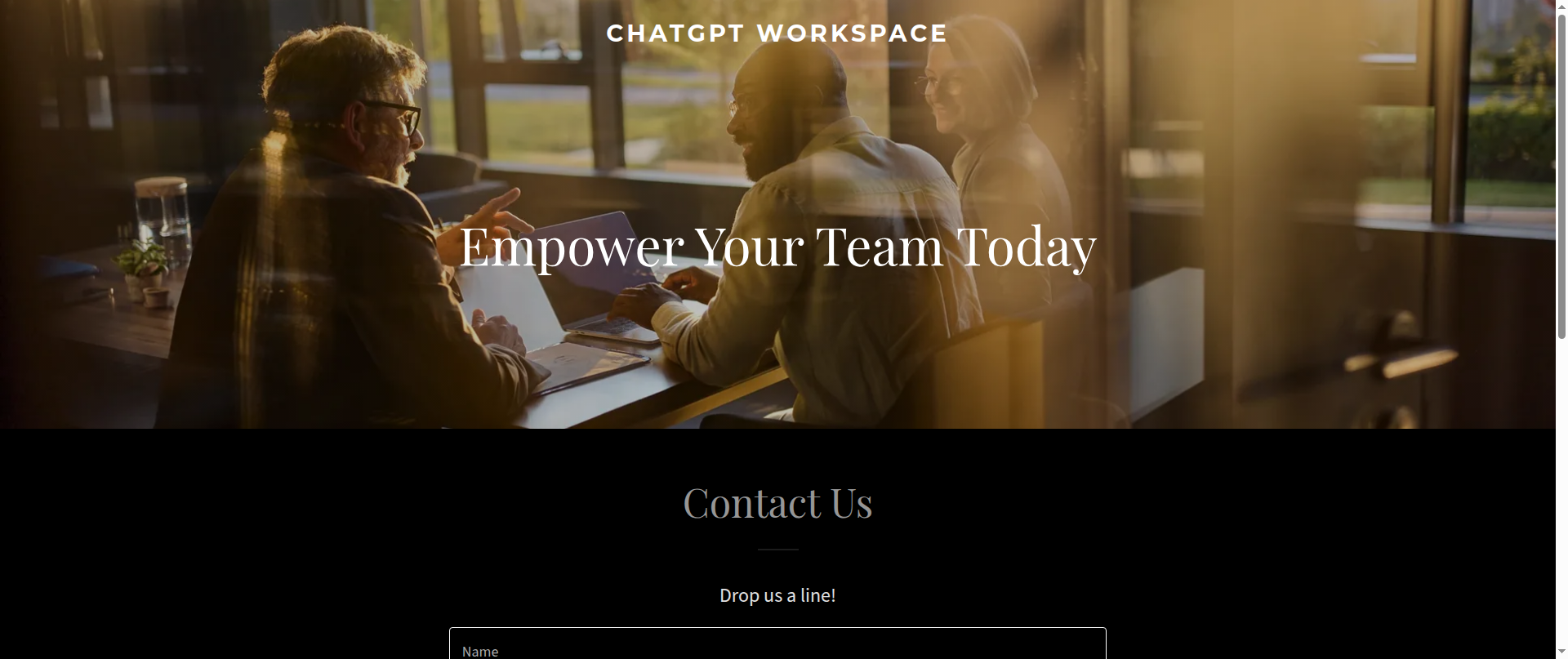 Screenshot of chatgpt-workspace.com