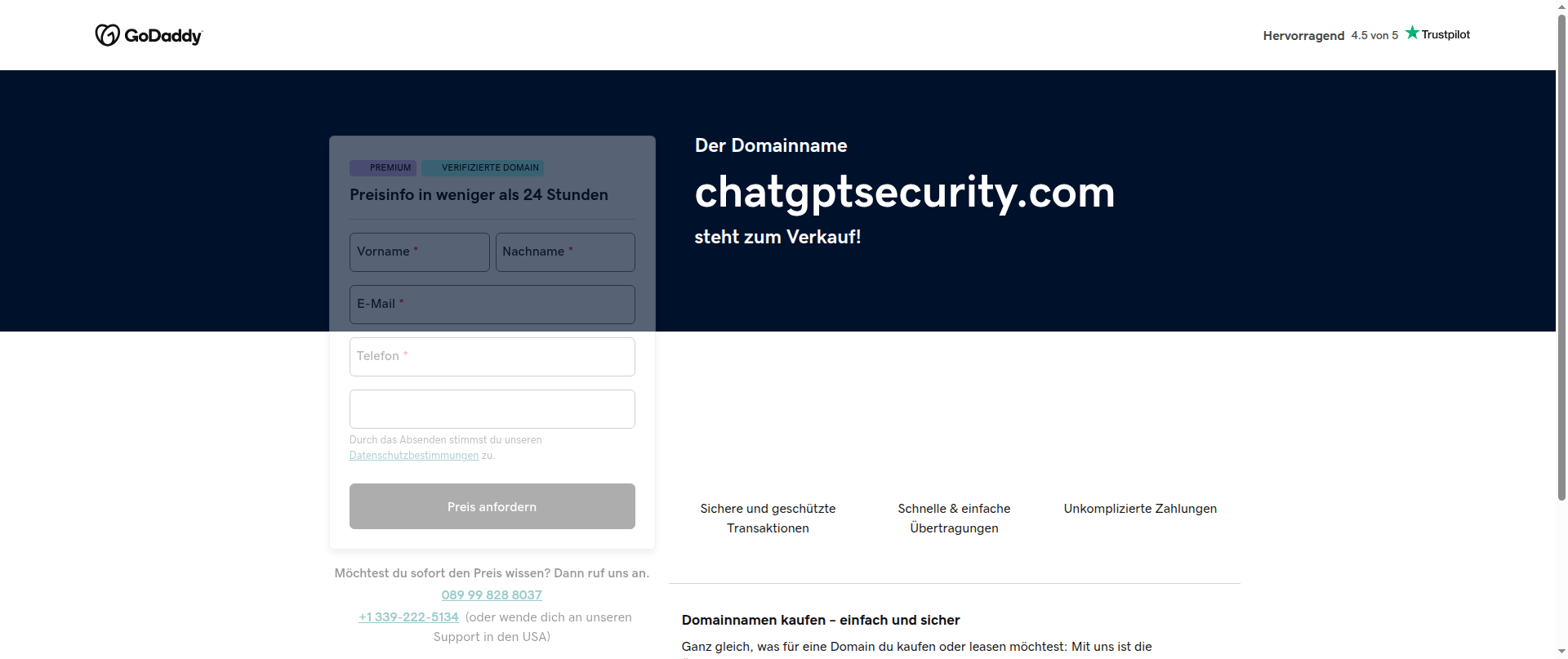 Screenshot of chatgptsecurity.com