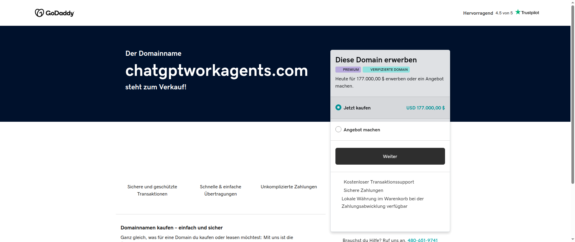 Screenshot of chatgptworkagents.com