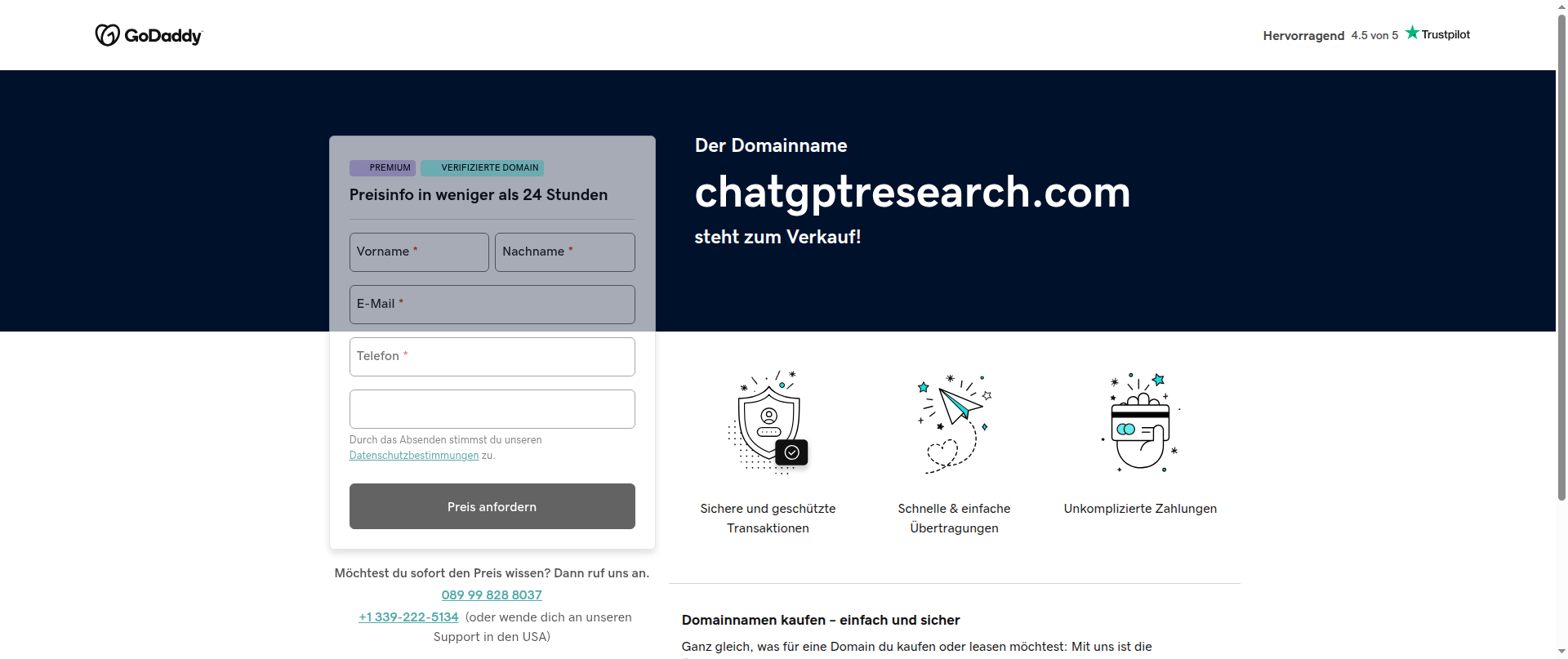 Screenshot of chatgptresearch.com