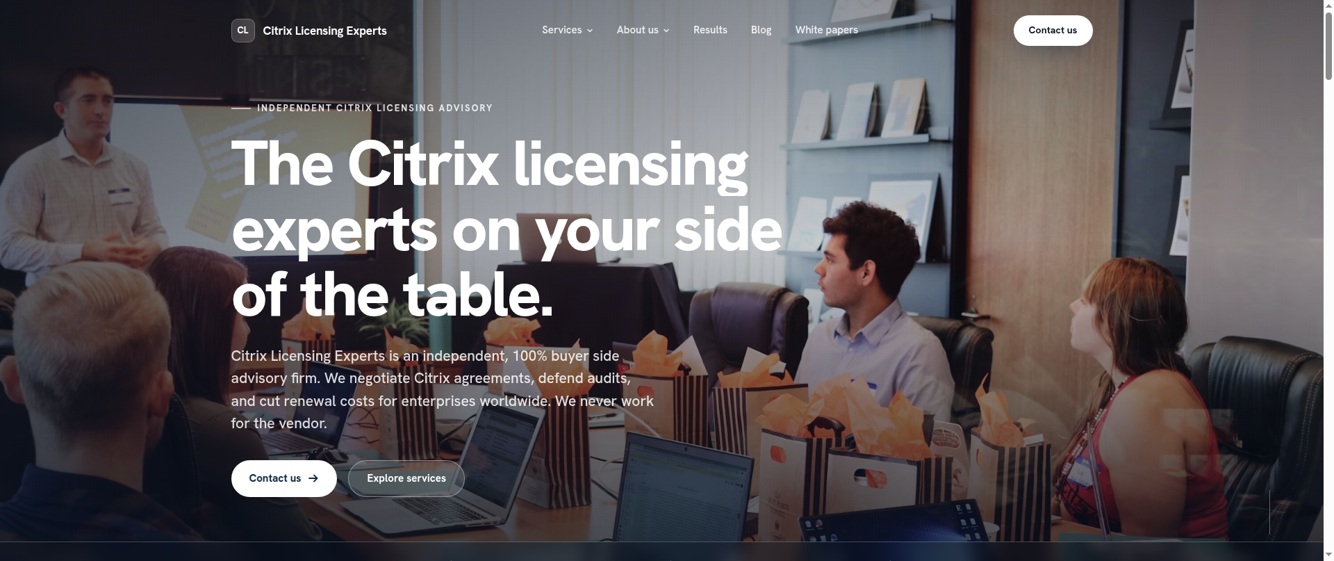 Screenshot of citrixlicensingexperts.com