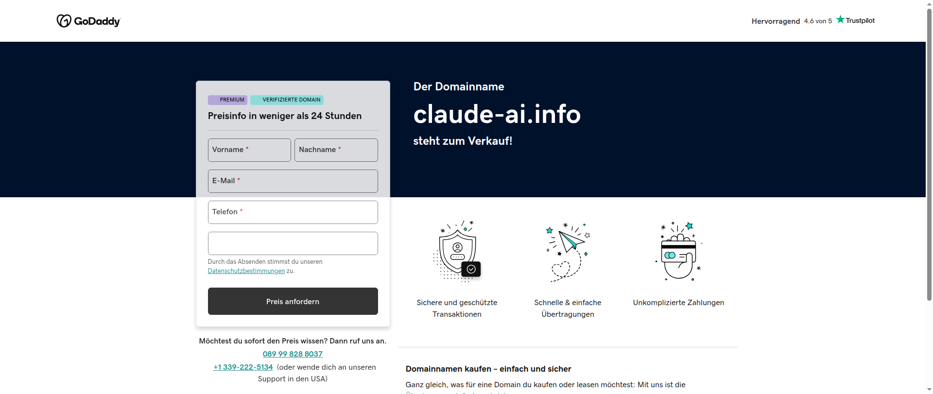 Screenshot of claude-ai.info