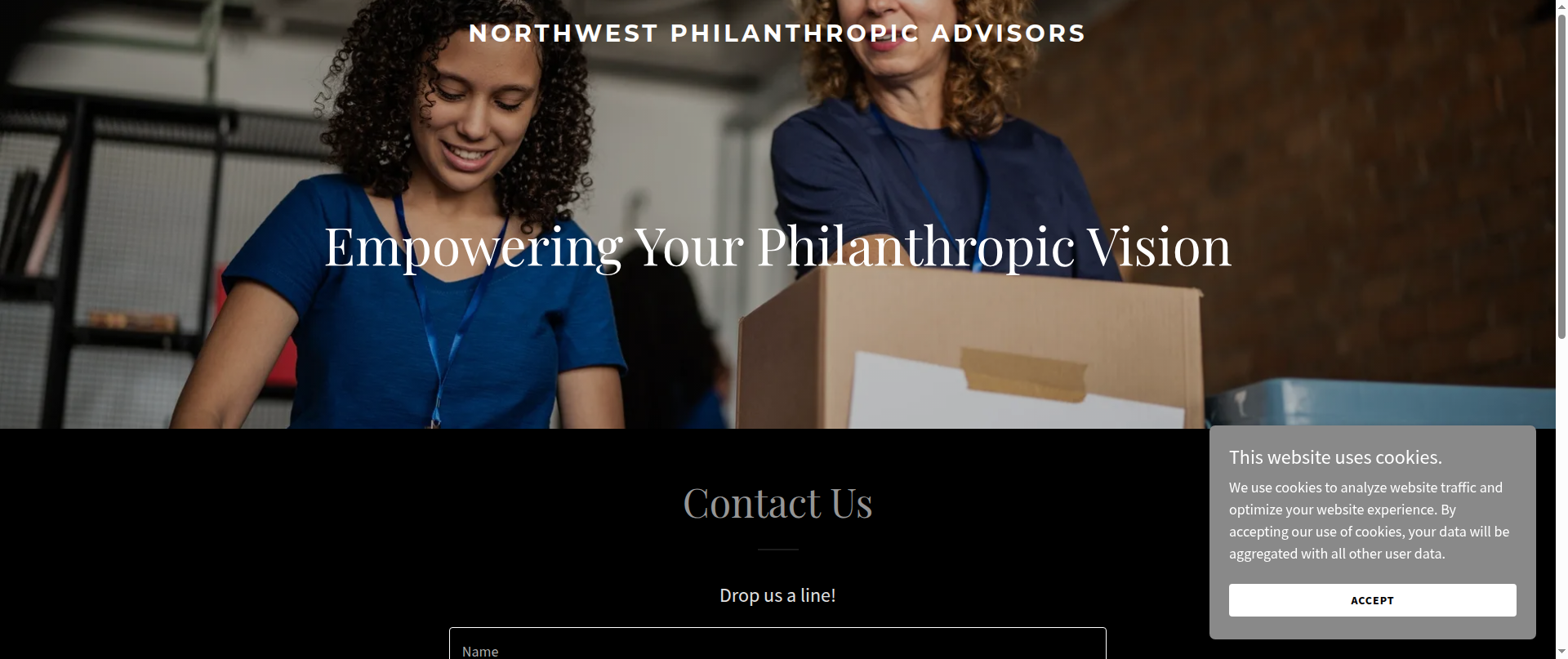 Screenshot of nwphilanthropic.com