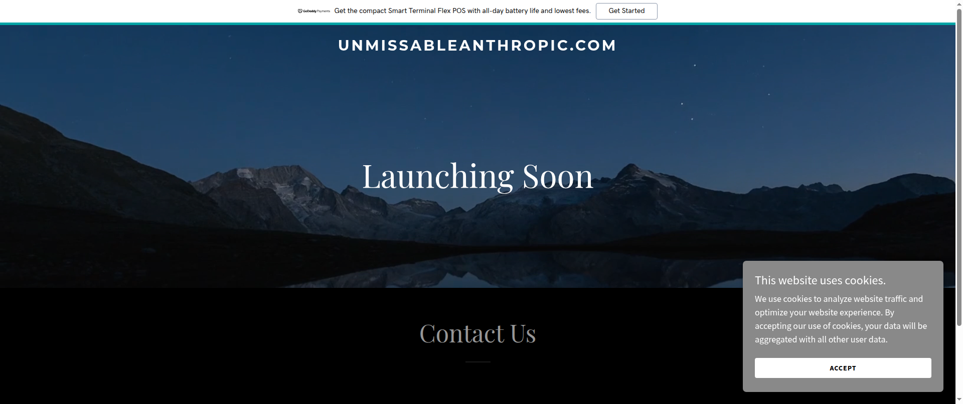 Screenshot of unmissableanthropic.com