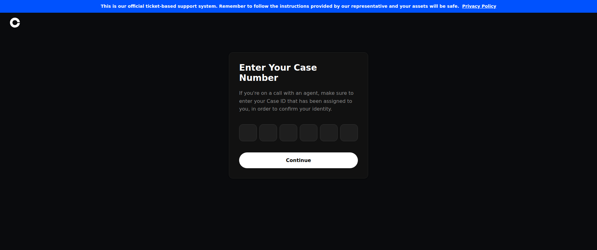 Screenshot of coinbase-procedure.com