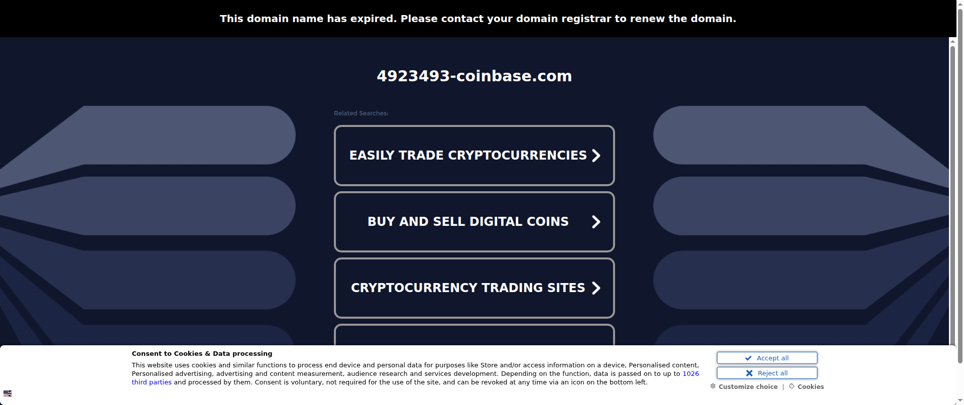 Screenshot of 4923493-coinbase.com