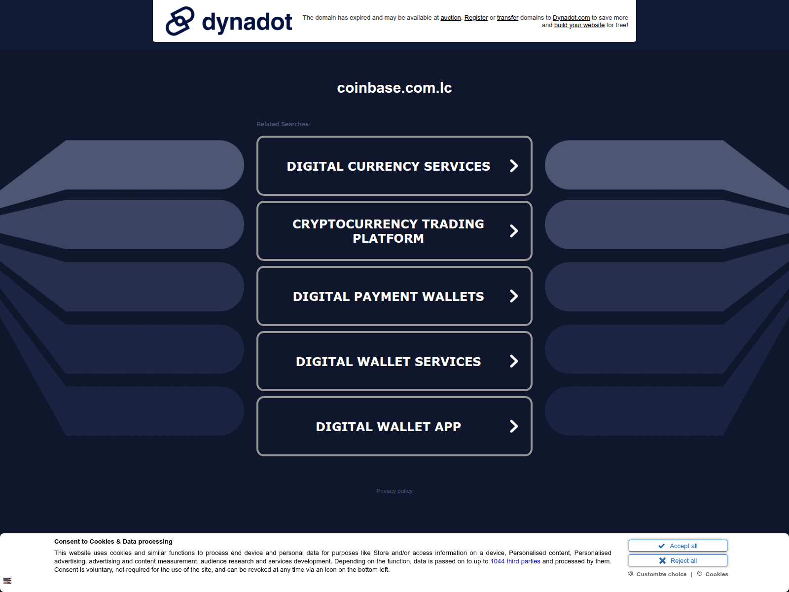 Screenshot of apac2.coinbase.com.lc