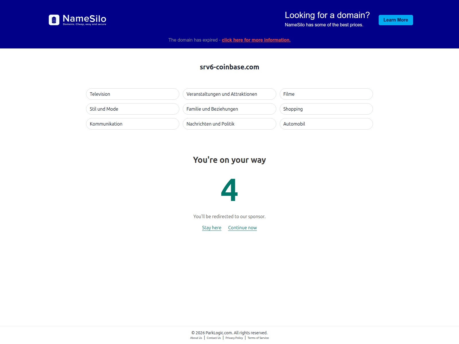 Screenshot of srv6-coinbase.com
