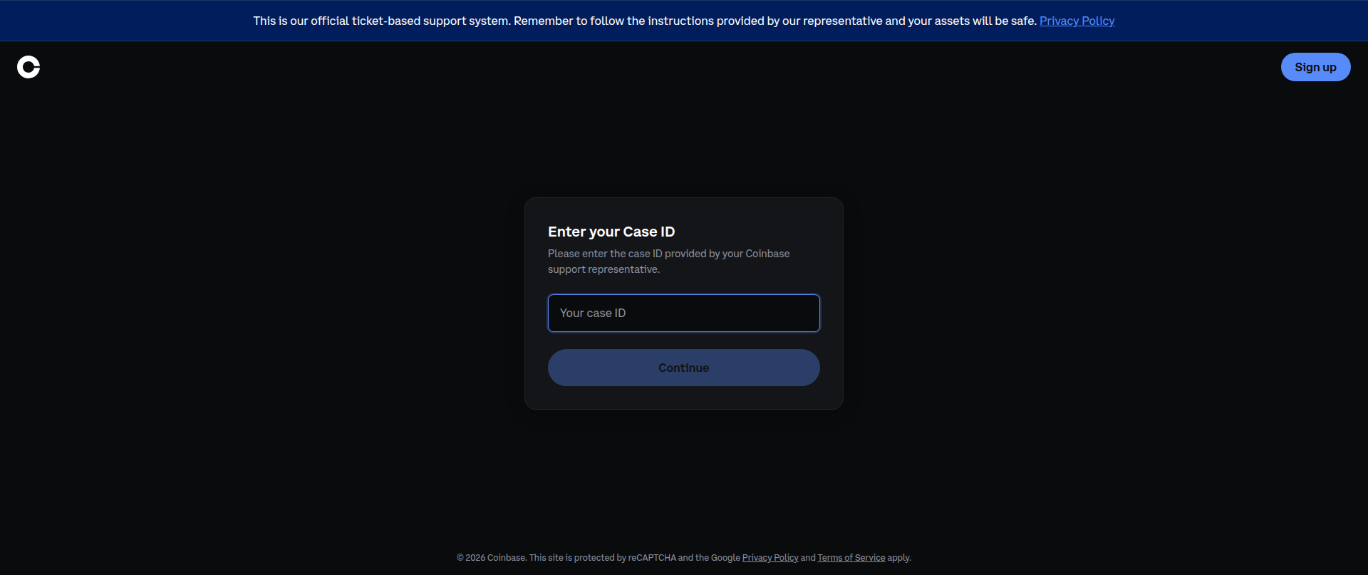 Screenshot of host-coinbase.com