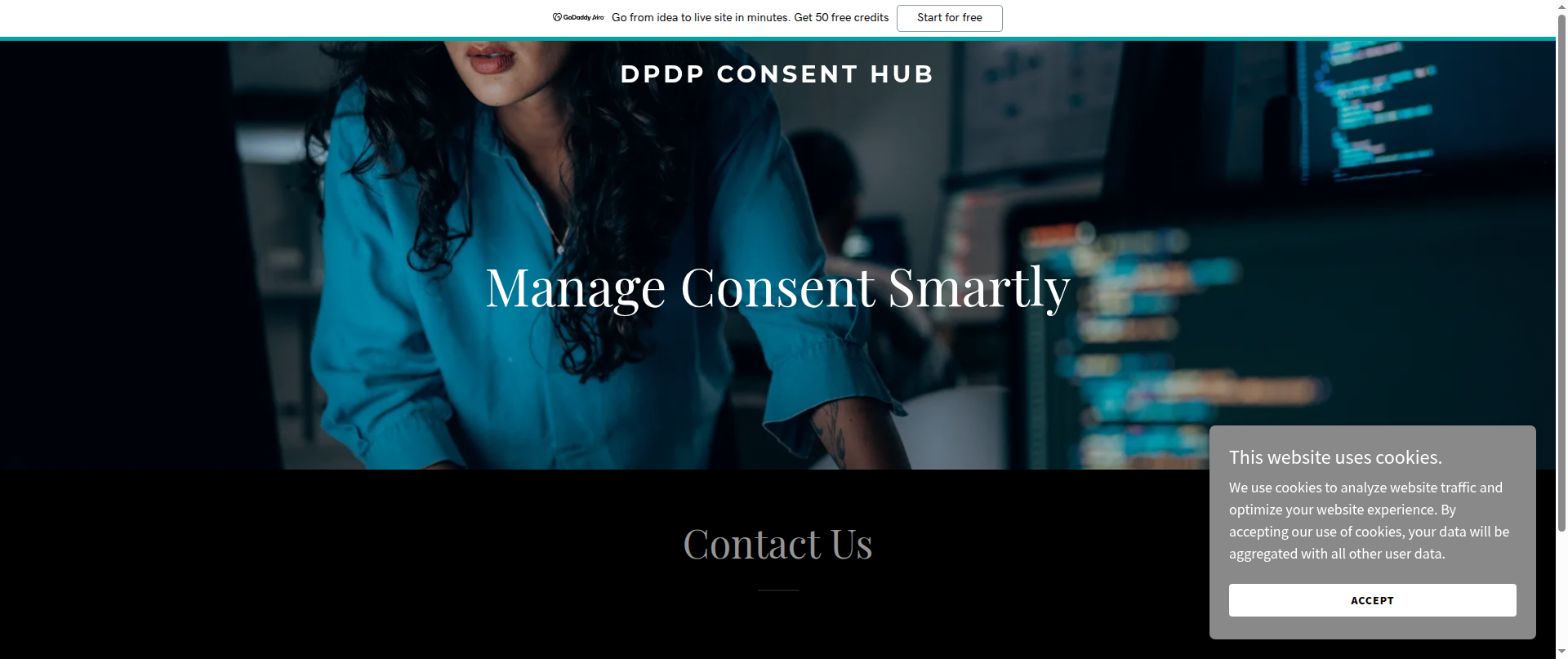 Screenshot of dpdpconsenthub.com