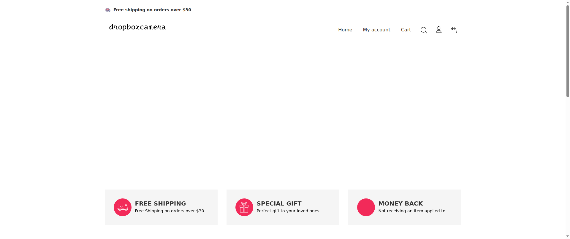 Screenshot of dropboxcamera.com