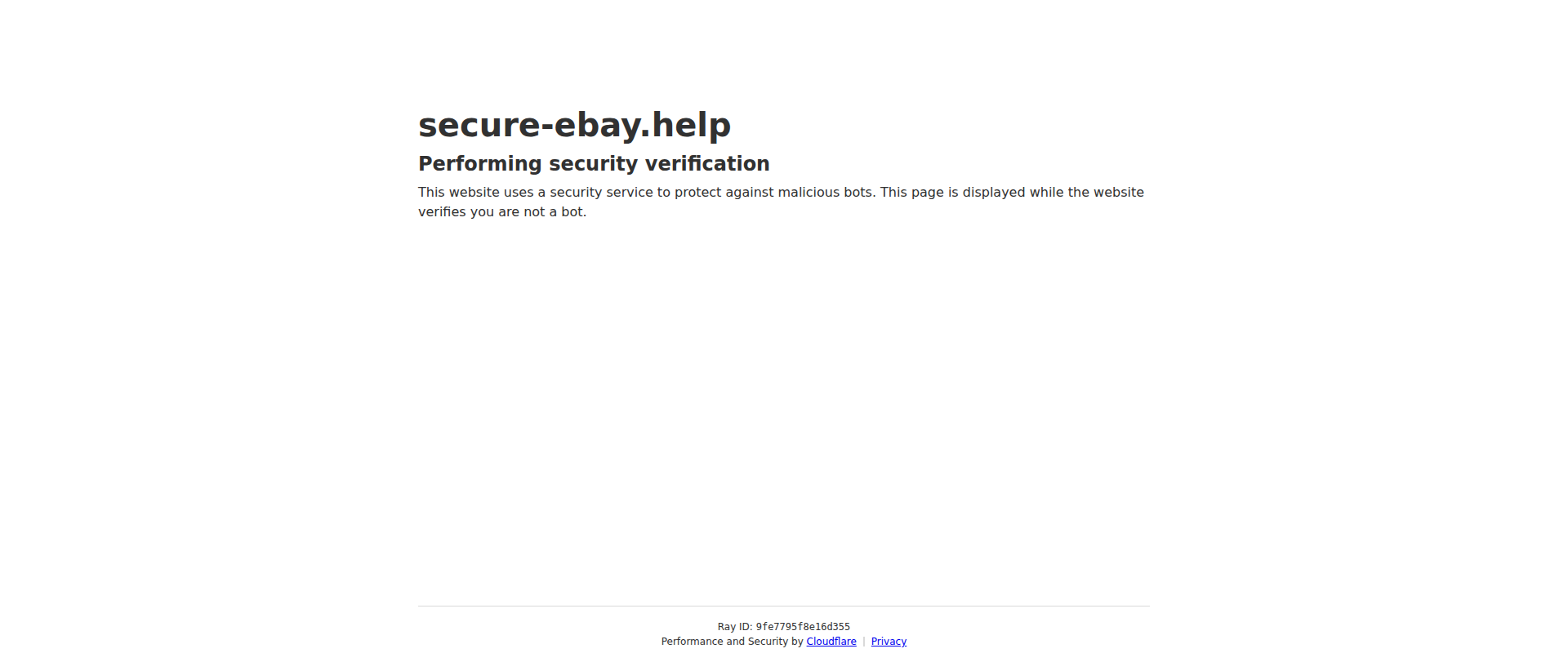 Screenshot of secure-ebay.help