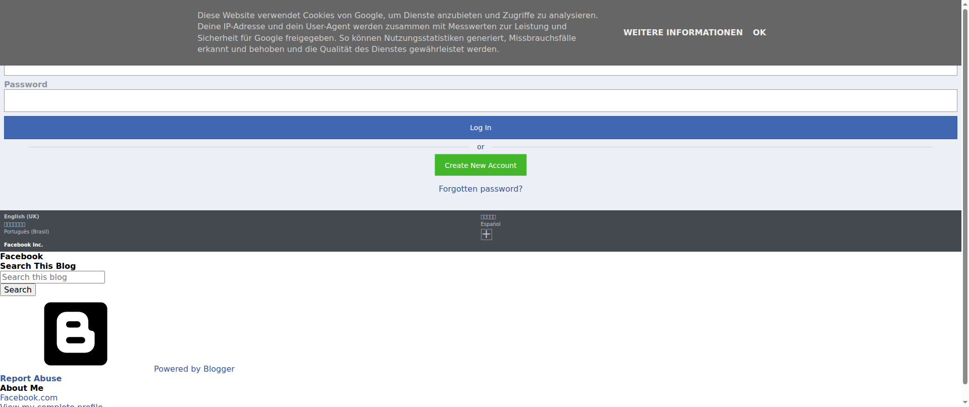 Screenshot of facebookmediaphotos.blogspot.com