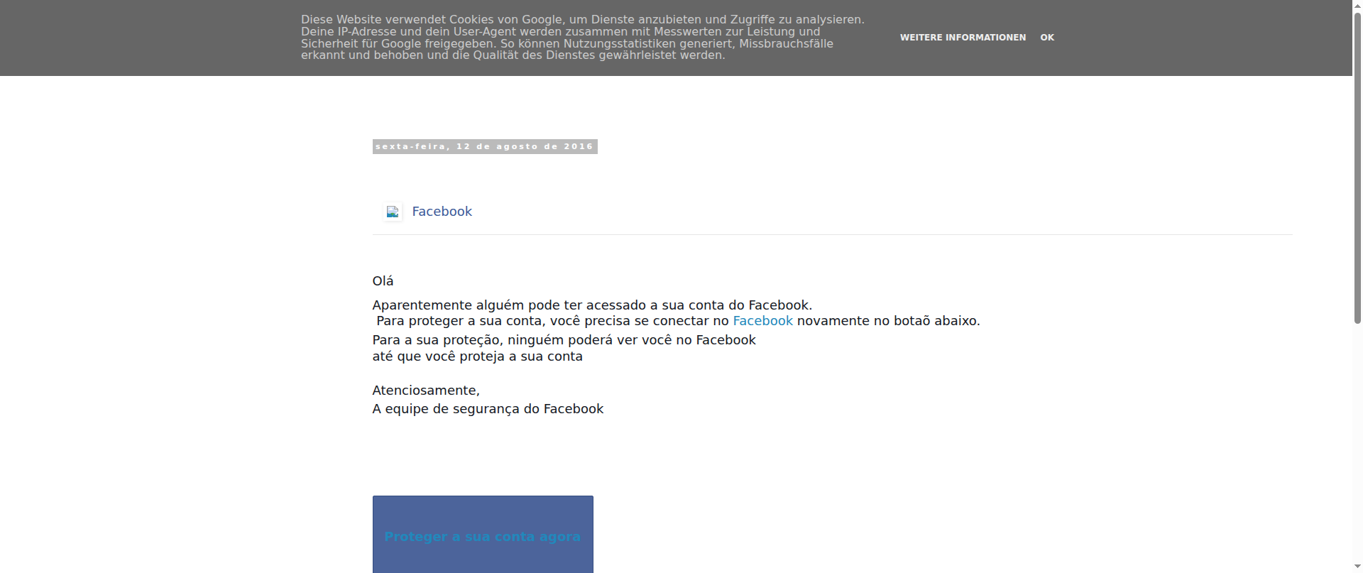 Screenshot of facebooksuporteolaine.blogspot.com