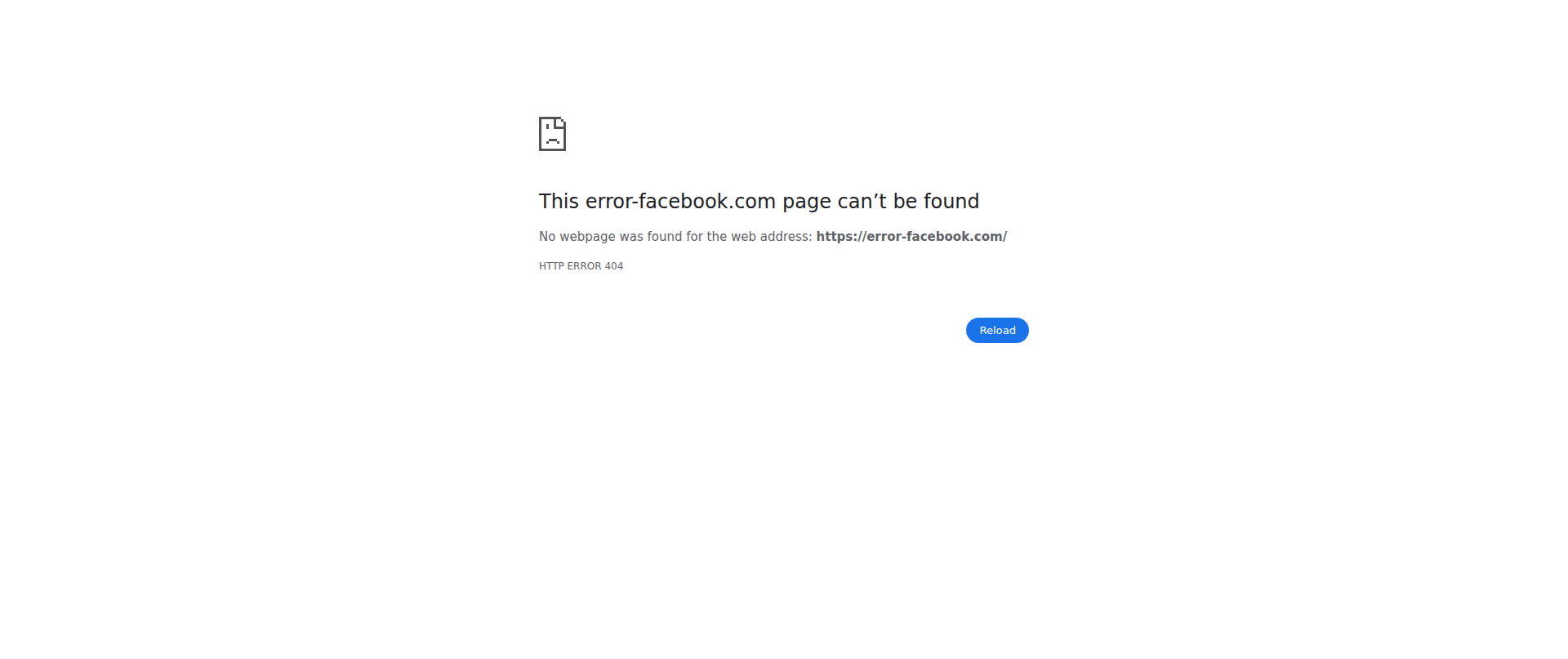 Screenshot of error-facebook.com