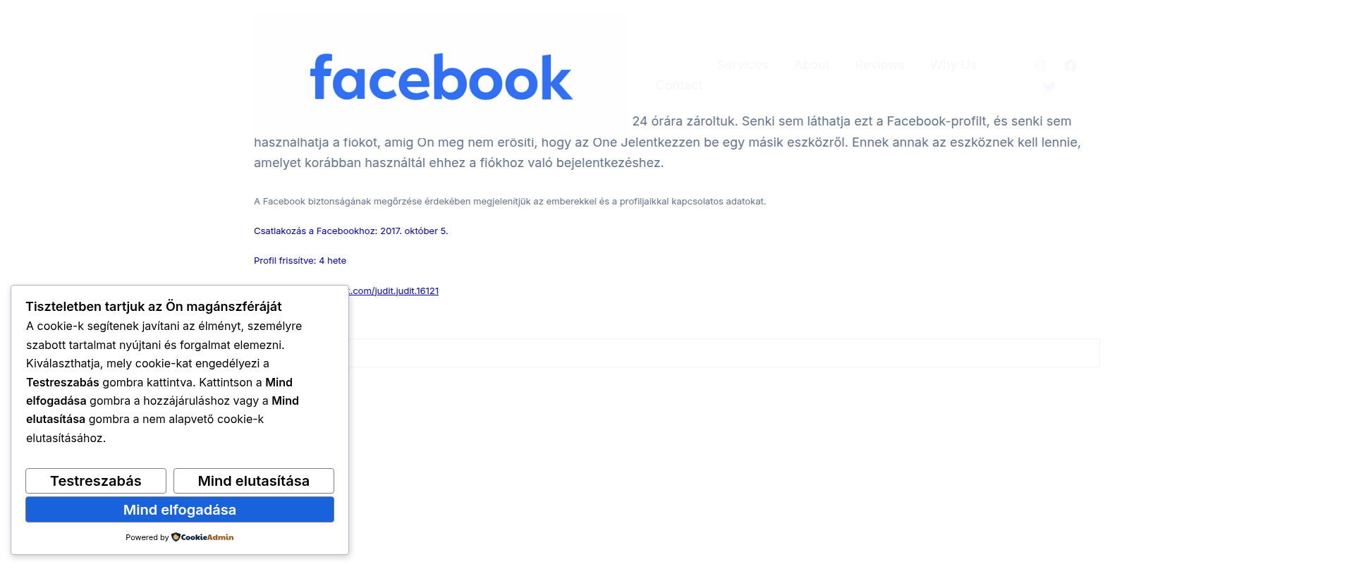 Screenshot of facebook.securitylog.hu