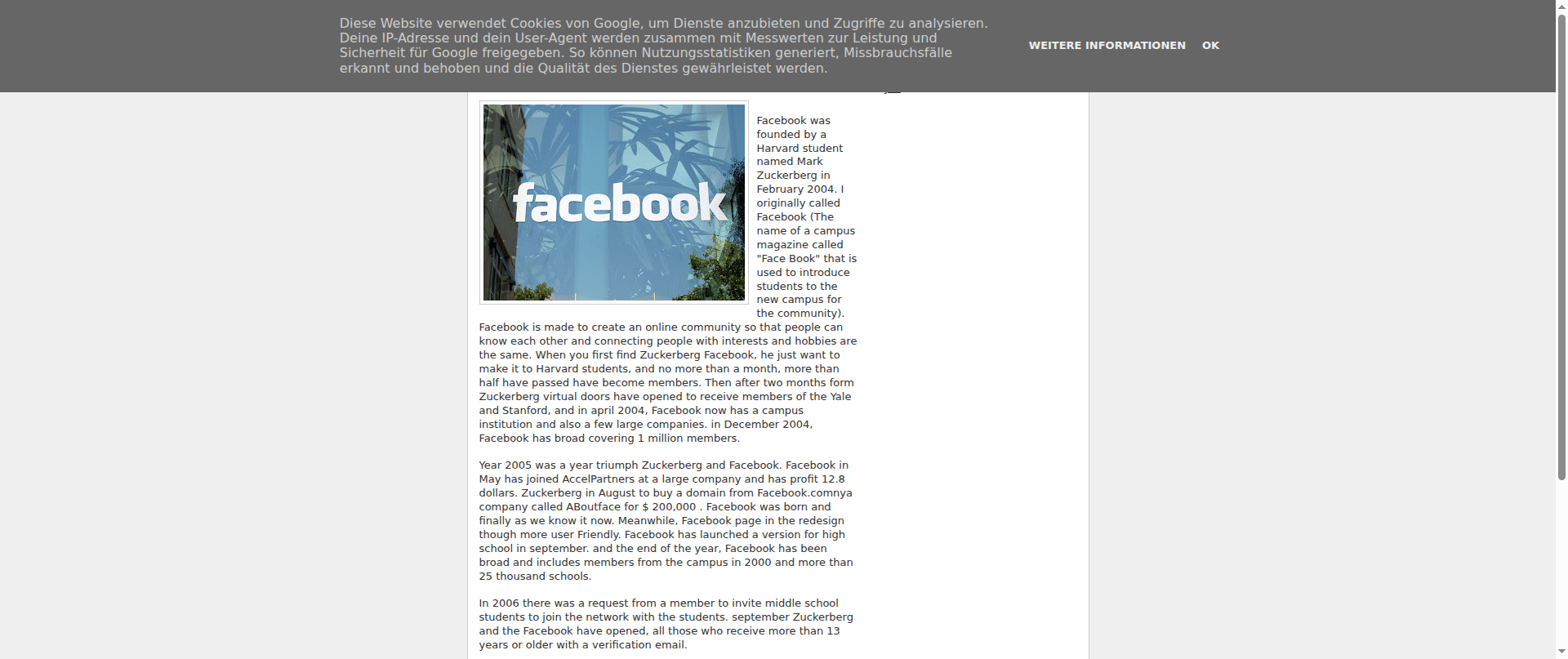 Screenshot of info-facebook.blogspot.com
