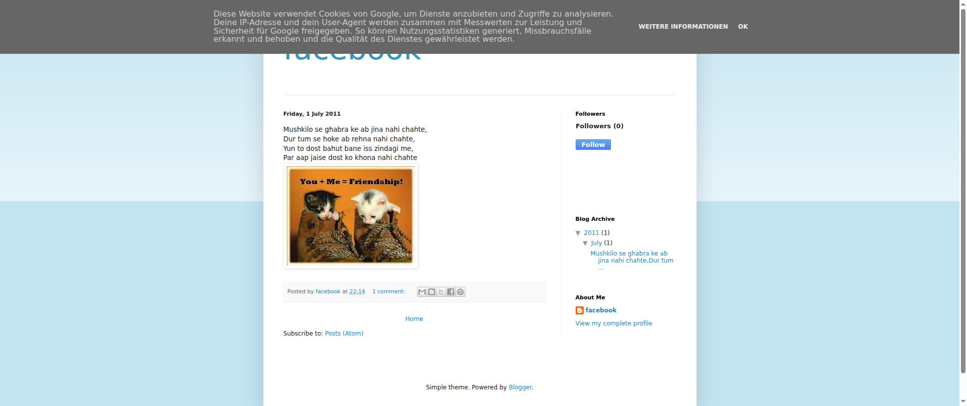 Screenshot of books-facebook.blogspot.com