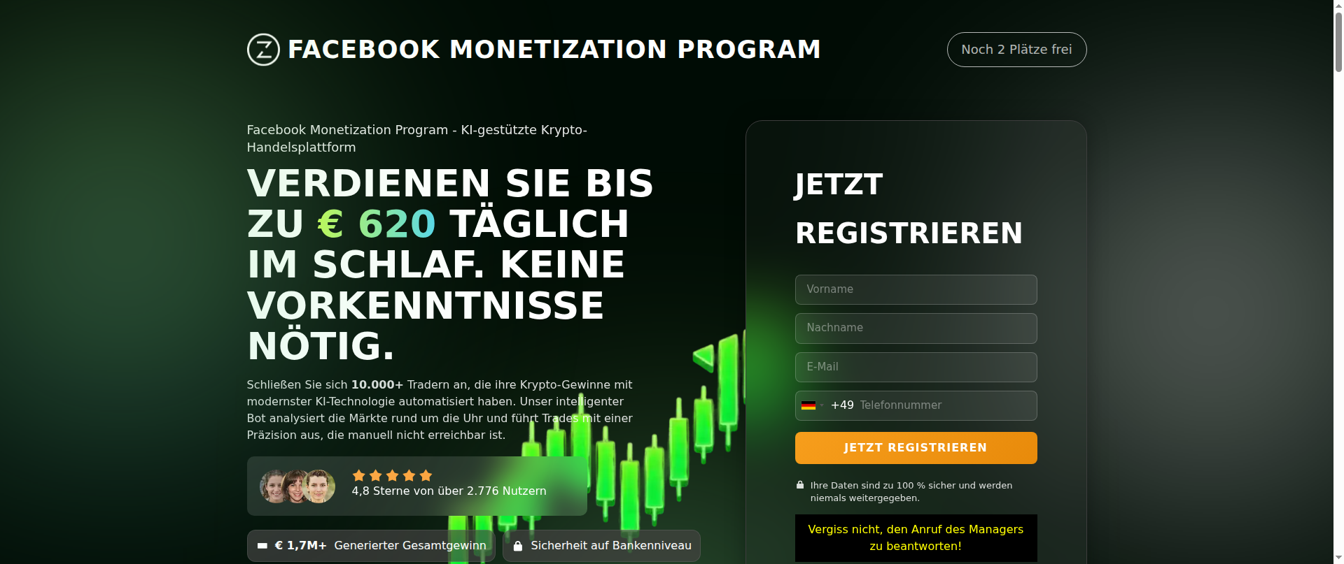 Screenshot of facebookmonetizationprogram.com