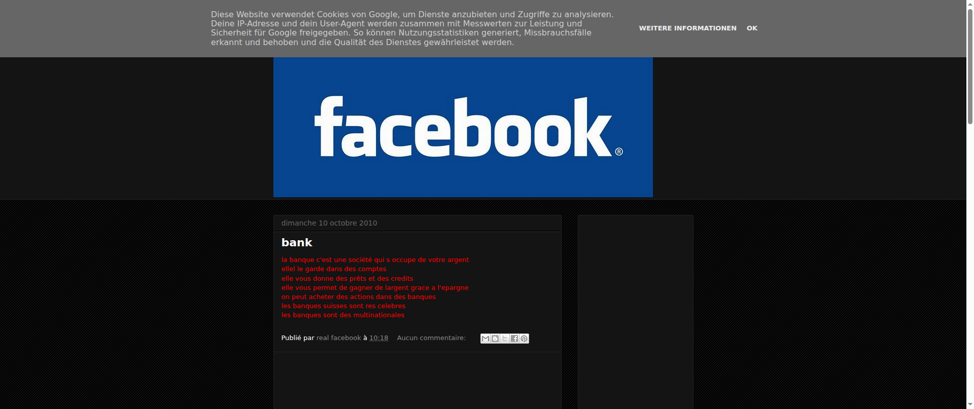 Screenshot of real-facebook.blogspot.com