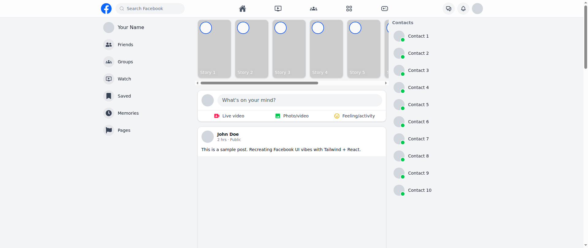 Screenshot of facebook-gpt-5-recreation.pages.dev