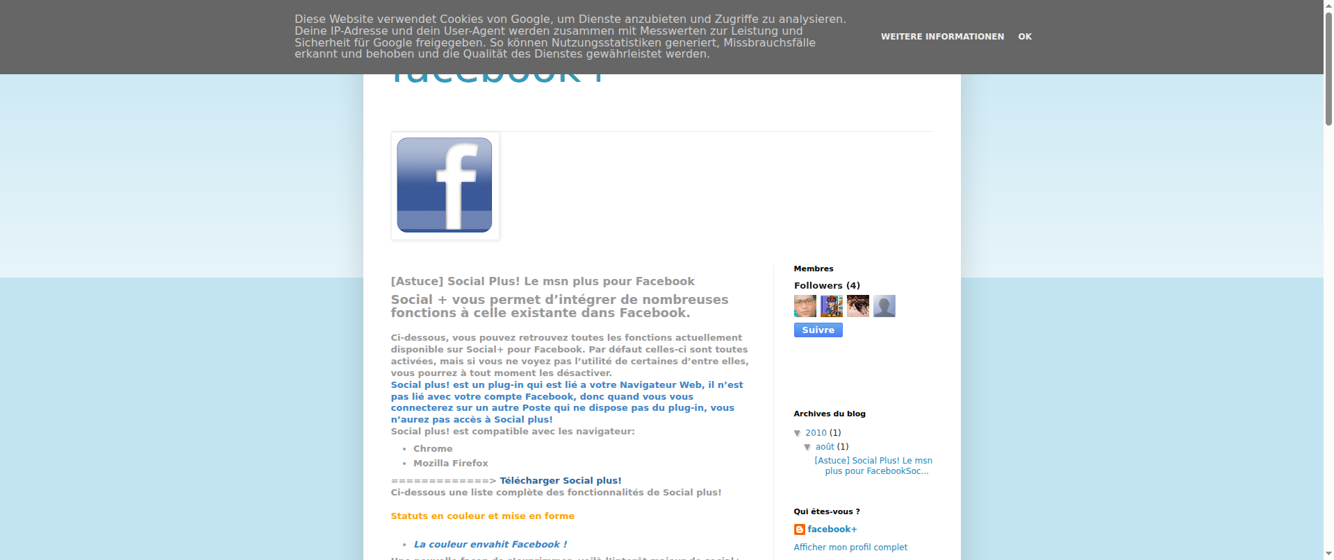 Screenshot of facebook-astuces-news.blogspot.com