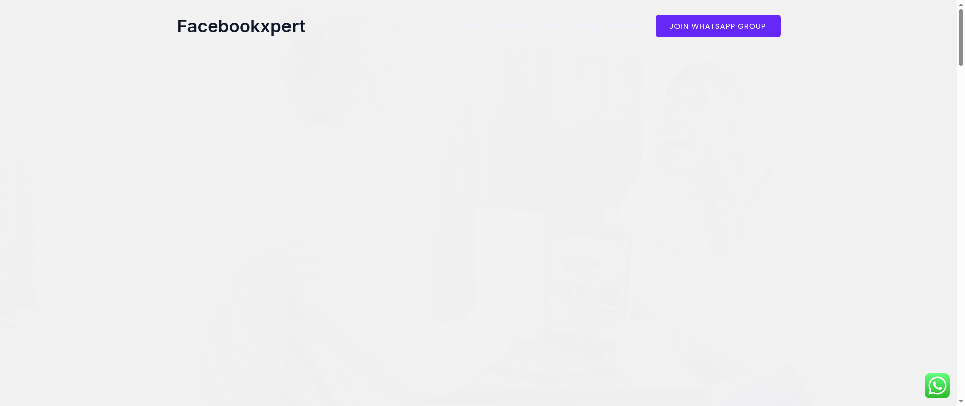 Screenshot of facebookxpert.com