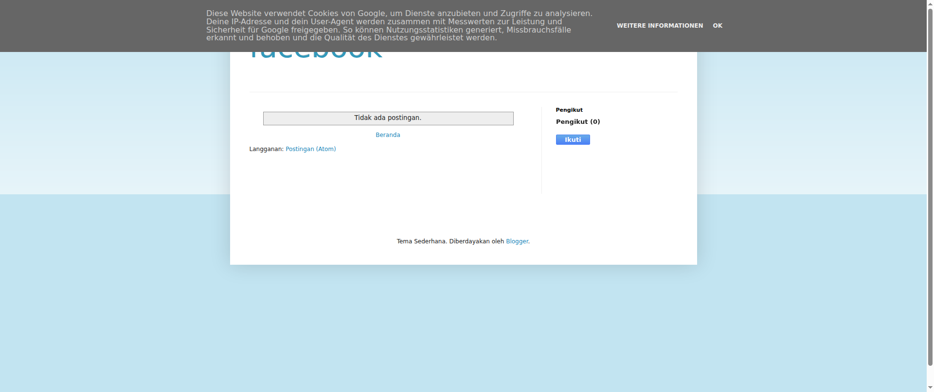 Screenshot of facebook-www.blogspot.com