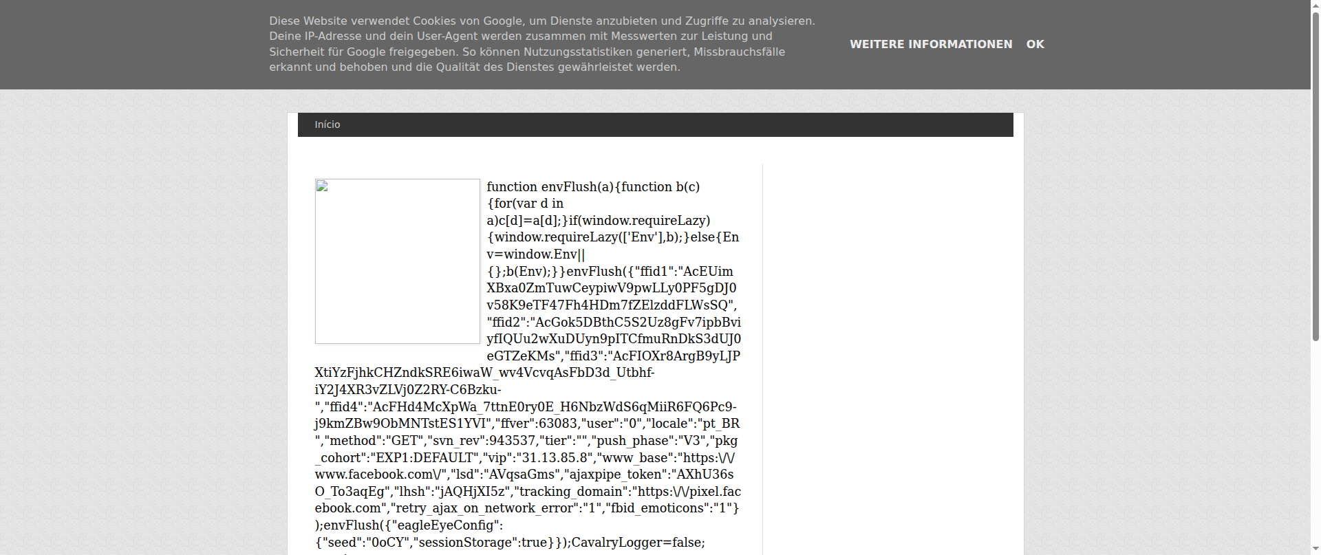 Screenshot of facebook-interface.blogspot.com