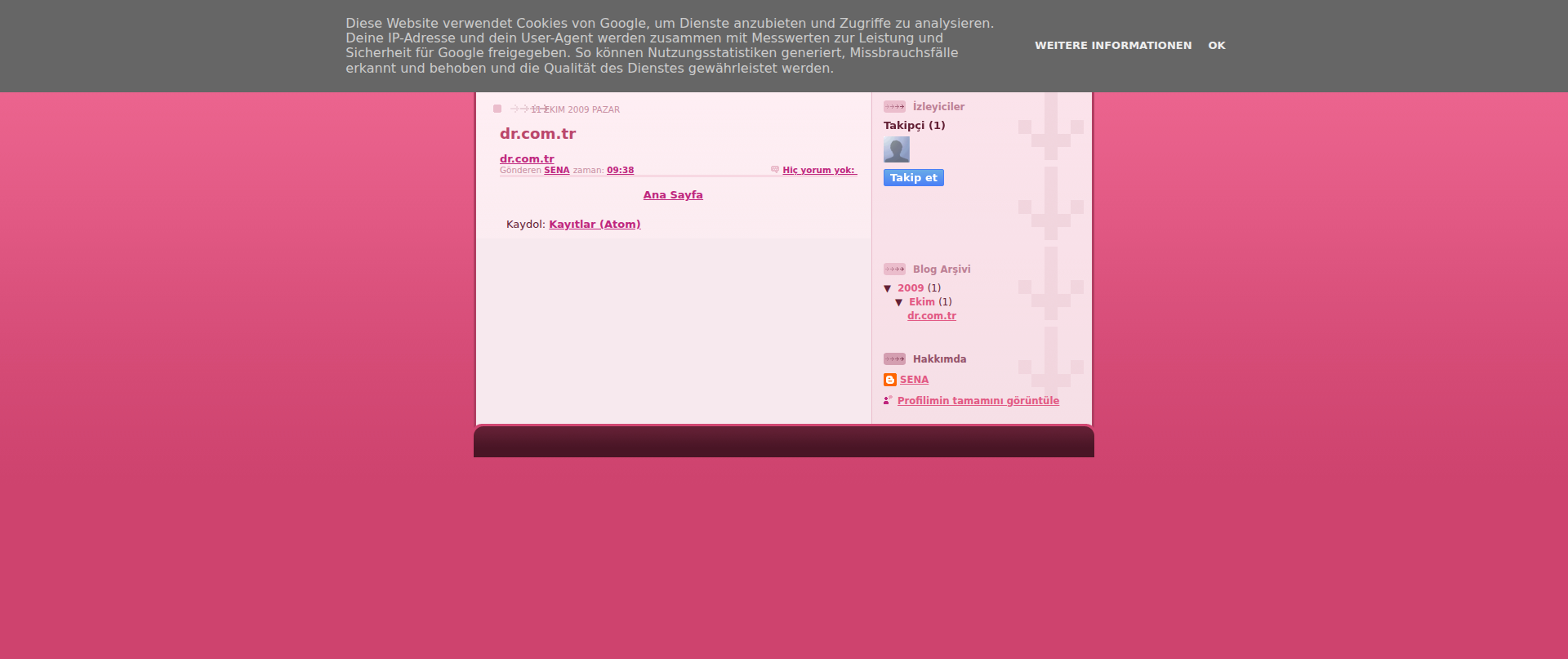 Screenshot of sena-facebook.blogspot.com