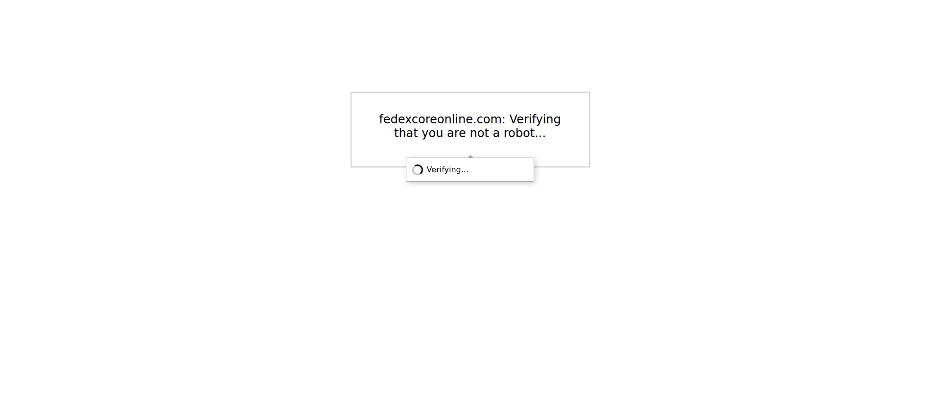 Screenshot of fedexcoreonline.com