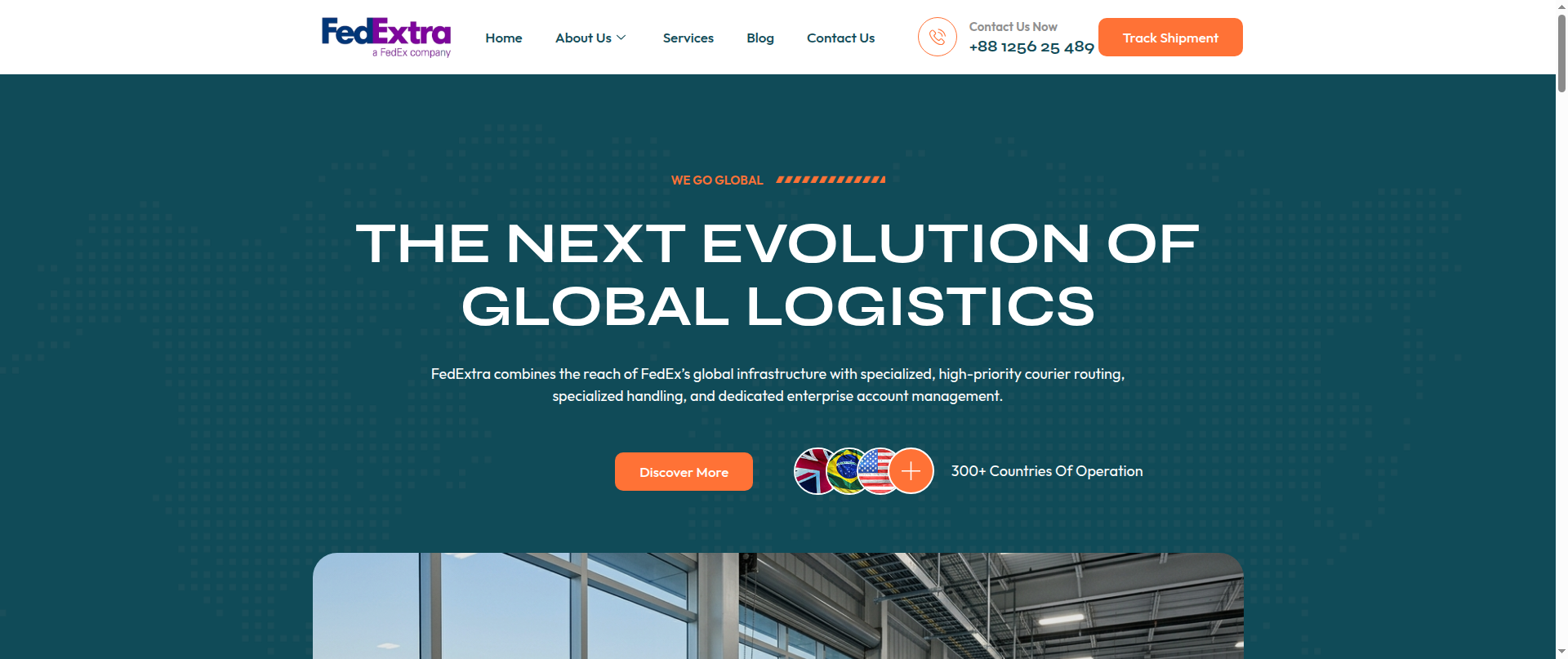 Screenshot of fedextra.delivery