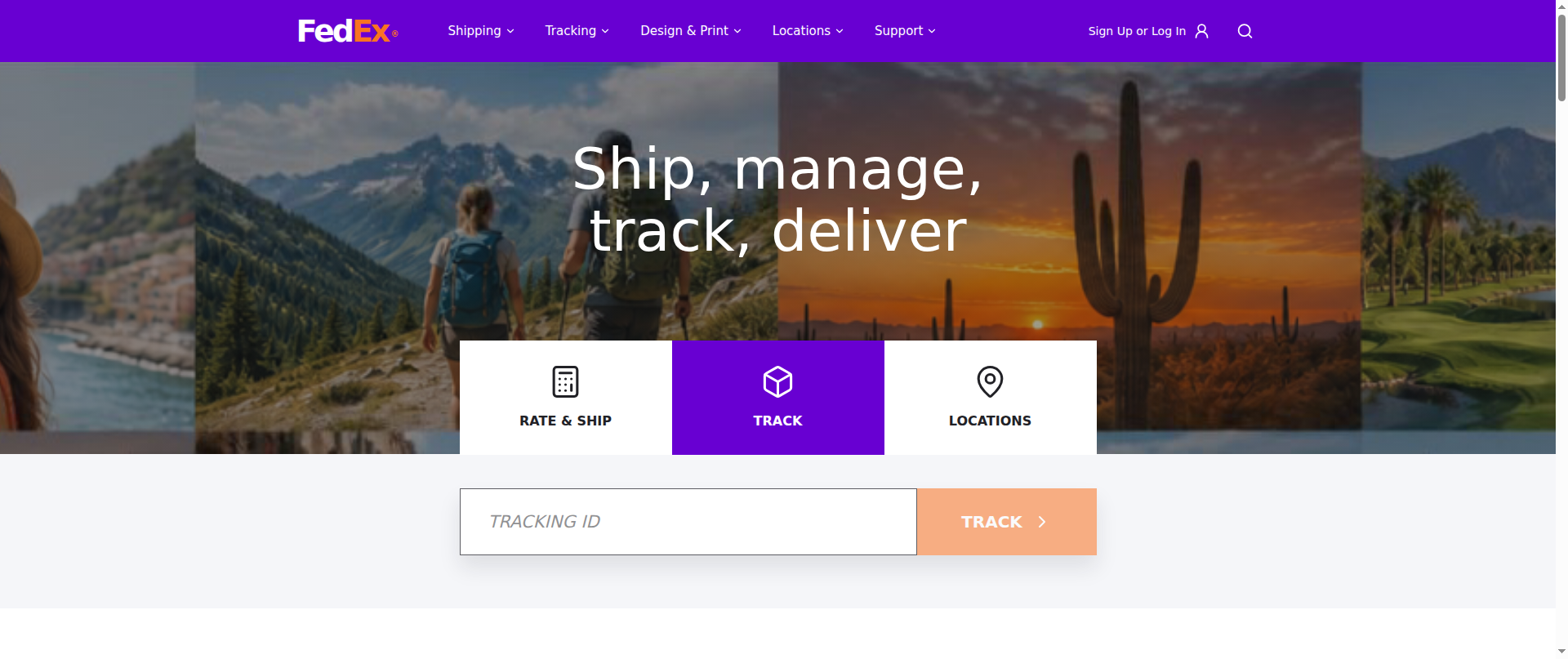 Screenshot of fedextrackingg.com