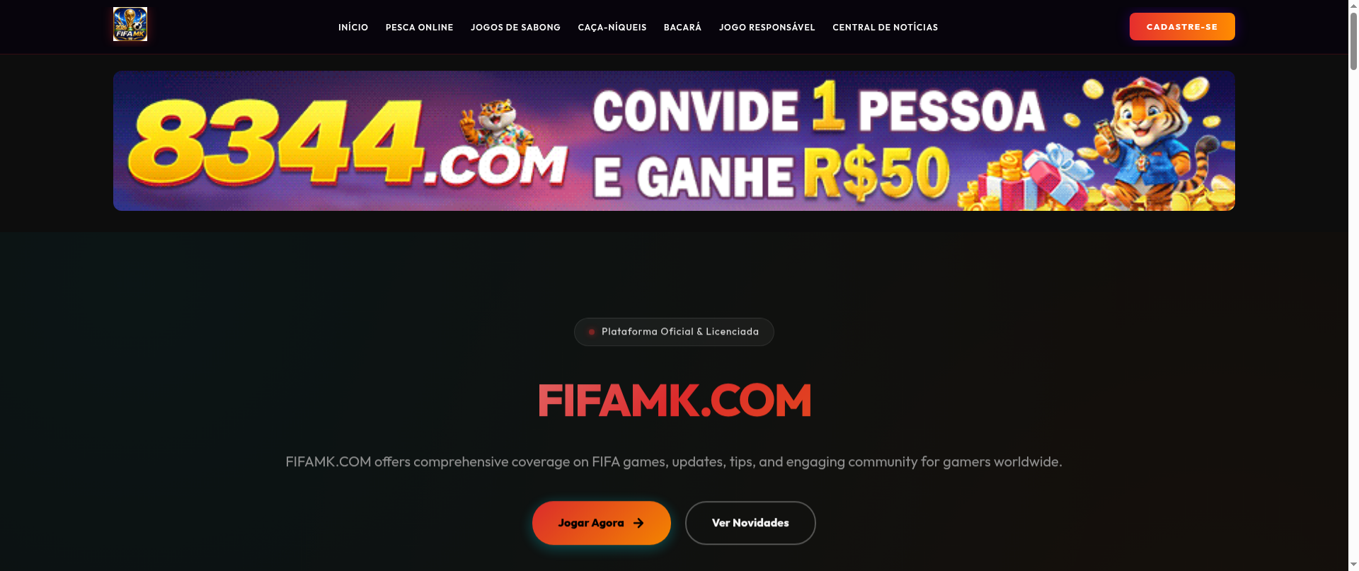 Screenshot of fifamkbet.com