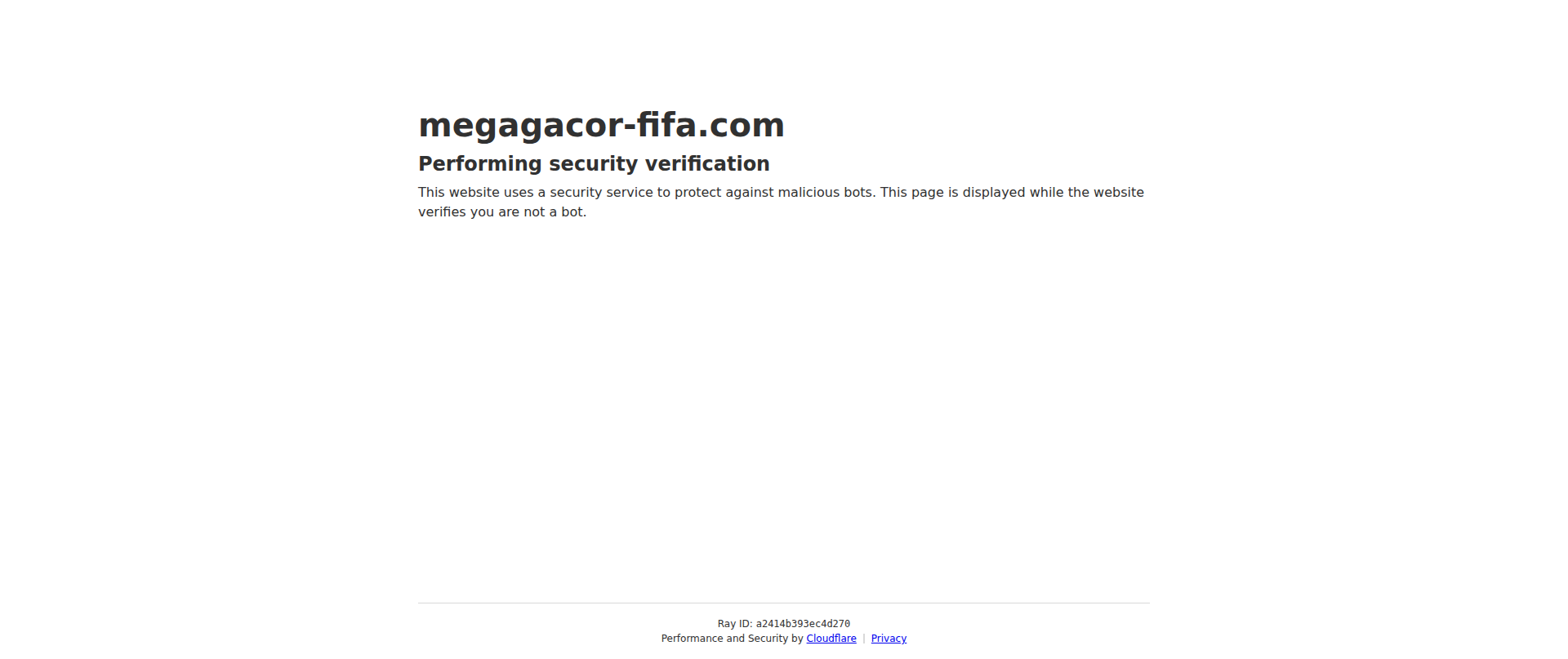 Screenshot of megagacor-fifa.com