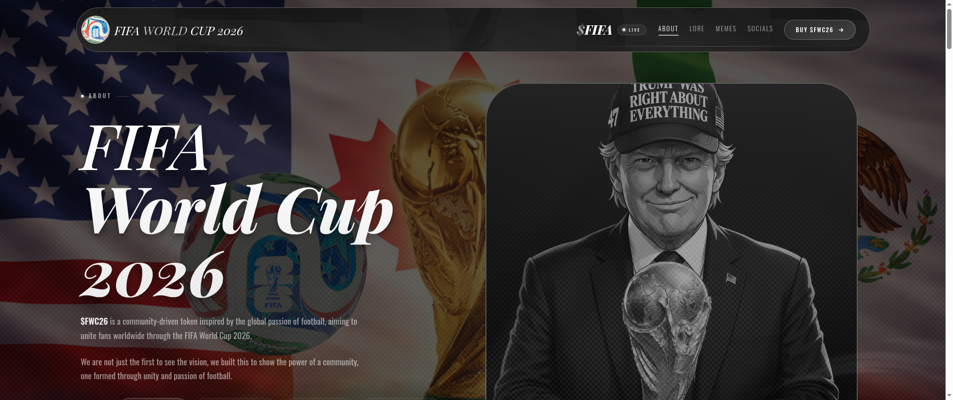Screenshot of fifaworldcuponeth.fun
