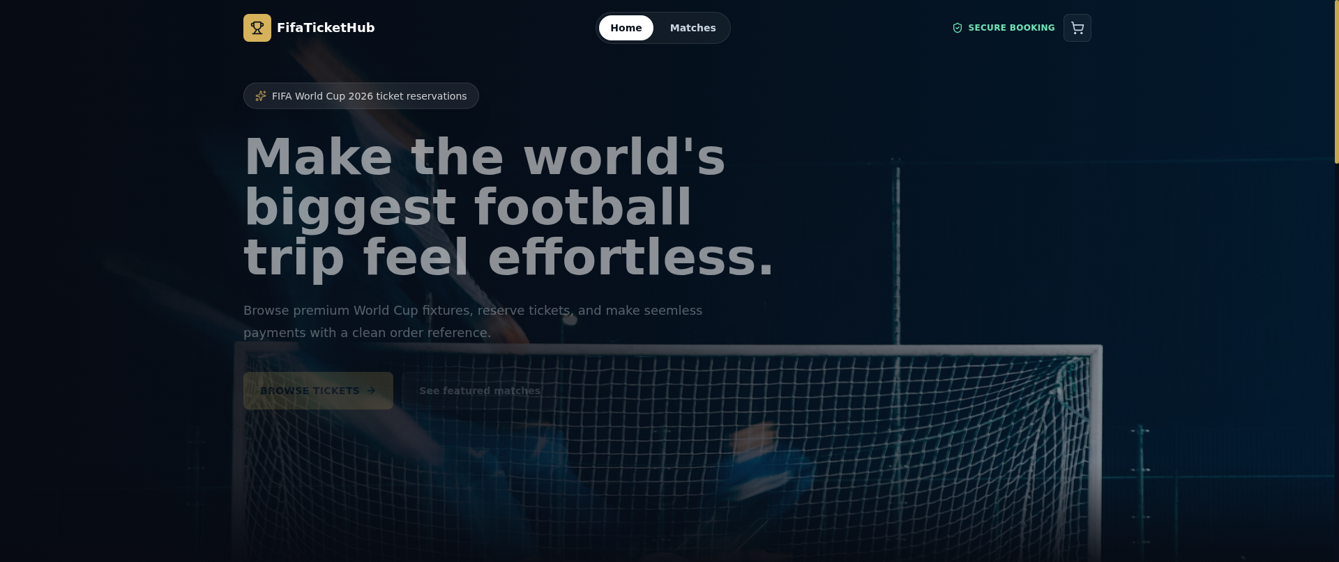 Screenshot of fifatickethub.com