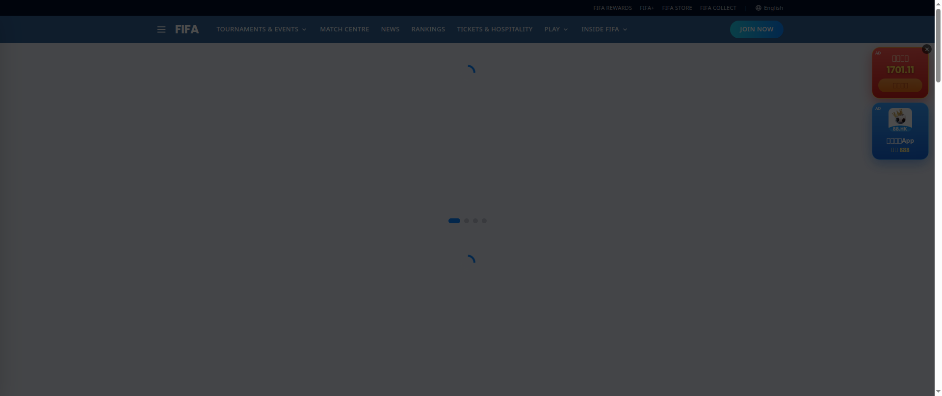 Screenshot of fifa500.com
